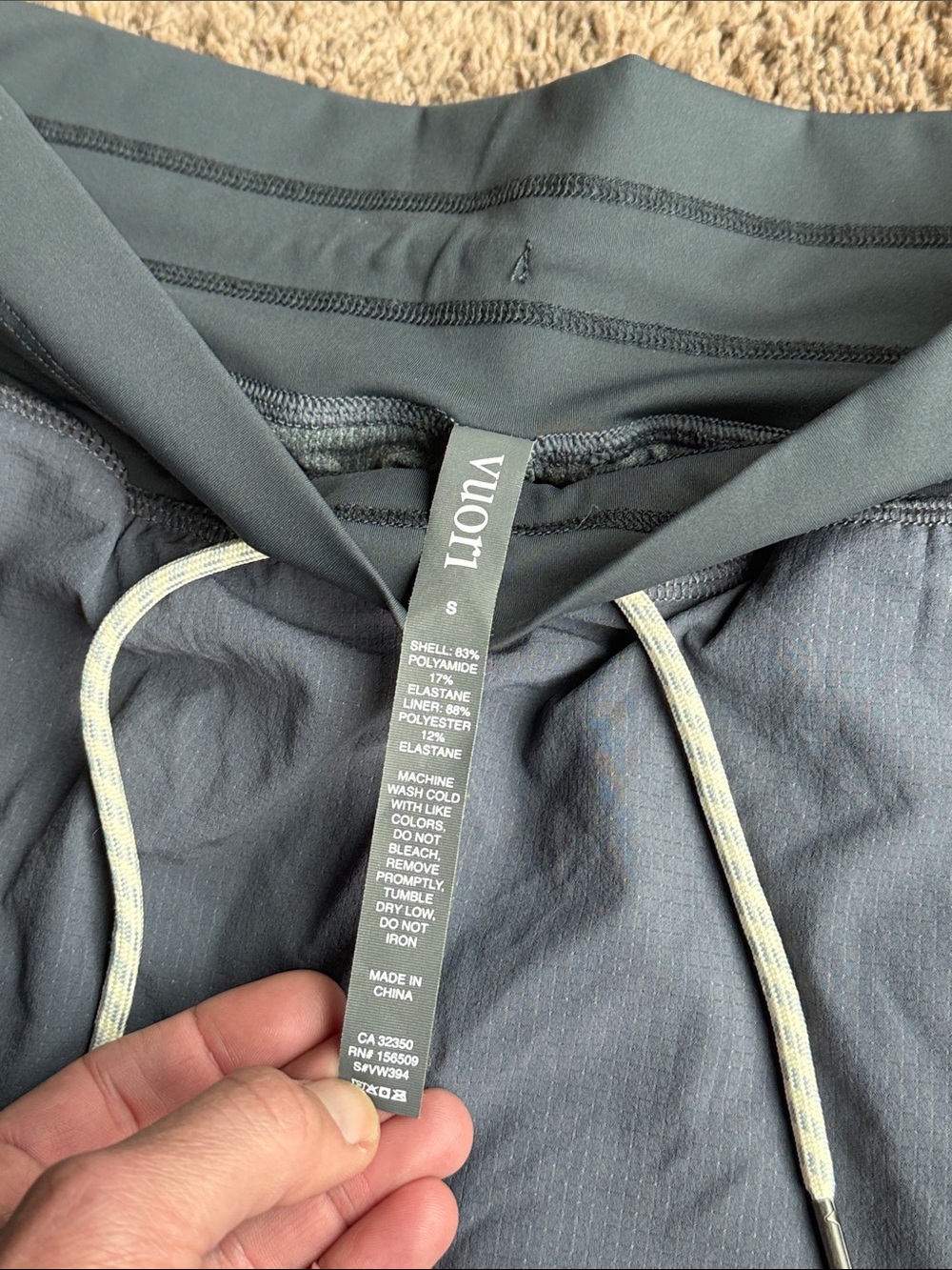 Vuori lightweight active skort, slate grey/blue, Sz. small - NWOT - Picture 6 of 10